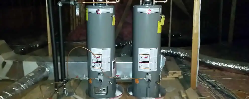 Tankless water heater installation for home hot water in Virginia Beach, VA